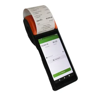 PDA de mano Mini Pos Terminal Android 11 recibo factura 58mm máquina impresora térmica todo en uno NFC 1D 2D escáner de código de barras