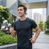 Écouteurs Openear à Conduction Osseuse pour la Natation, MP3 Étanche pour Sports de Plein Air, Conception Fermée