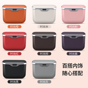 Poubelle de voiture Lai Hu, rectangulaire, grande capacité, suspendue, portable, avec compartiment amovible, boîte de rangement - Product Image 5