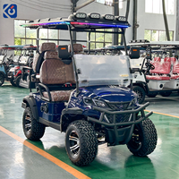 Voiturette de golf électrique CAMP Hotel 4 places, homologuée CE, batterie lithium 72V, voiturette de golf de luxe pour le marché américain et européen