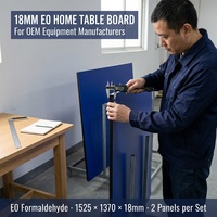 Table de tennis de table directement de l'usine, plateau 1525x1370mm, 2 pièces |   Panneau de fibres à haute densité pour table de ping-pong OEM |   CARB-P2 CE ENF MDF
