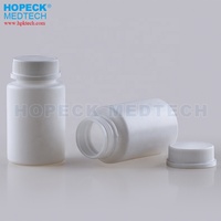 HOPECK Flacon en PET de qualité médicale de 5 à 120 ml pour pilules et médicaments, couleur personnalisée et impression sérigraphique, bouchon à vis