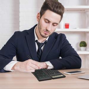 Calculatrice <span class=keywords><strong>scientifique</strong></span> électronique de bureau numérique pliable portative avec la tablette d'écriture d'affichage à cristaux liquides pour le collège d'école - Product Image 4