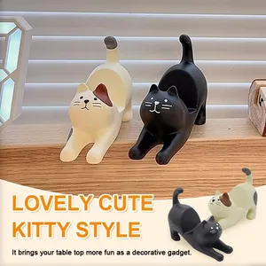 Cute Cartoon Animal Cat Mobile Phone Holder Stand Universal Multi-function Figure Cellphone Holder Portable For Kid Birthday