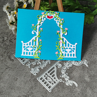 AAGU metallo taglio Die Scrapbooking timbro carta da intaglio carta stampaggio Die nuovo giardino giardino recinzione Craft Scrapbooking muore
