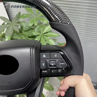 Volant en cuir et fibre de carbone de haute qualité pour Toyota LC200 LC300 Prado LC105 LC79 Hilux Corolla Camry N70 N80 Fortuner