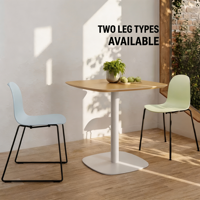 Chaises de salle à manger empilables en PP avec dossiers ergonomiques et cadres en acier au carbone, idéales pour les salles à manger et les bureaux