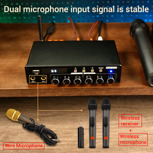 Wuzhi ZK-AS200เครื่องเสียง200W, เครื่องขยายเสียงเคทีวีบลูทูธคาราโอเกะ2.0/<span class=keywords><strong>5.0</strong></span>/5.1ช่องอลูมิเนียมอัลลอยด์เครื่อง CNC - Product Image 3