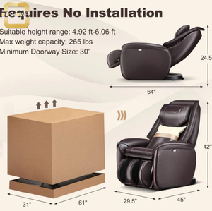 Fauteuil de pédicure en cuir brun de qualité supérieure Salon de spa Fauteuil de <span class=keywords><strong>masseur</strong></span> de réflexologie et fauteuil de massage pour chambre à coucher - Product Image 4