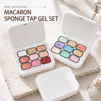 Palette de gel solide 9 couleurs pour ongles, avec logo personnalisé, aimant liquide français, pour peinture ombrée, vernis à ongles UV, DIY, pour ongles à sculpture rapide en forme de pétale