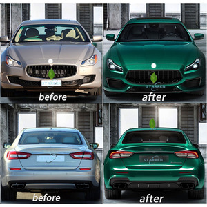 Faros delanteros LED parachoques delantero parachoques trasero faldas laterales actualización completa Retrofit Body Kit para Maserati Quattroporte Trofeo - Product Image 4