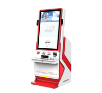 Kiosque tactile de commande et de paiement en libre-service d'intérieur de 21,5 pouces, SDK, machine de paiement automatique pour les chaînes de magasins, les restaurants, imprimante 58/80 mm
