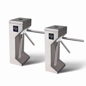 Tourniquet à trépied en acier inoxydable Porte Bon marché Barrière de sécurité Système de contrôle d'accès pour piétons Entrée d'immeuble de bureaux - Product Image 1