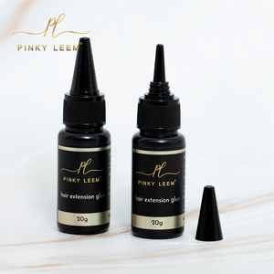 Pinky Leem label privé UV forte tenue <span class=keywords><strong>colle</strong></span> à <span class=keywords><strong>cheveux</strong></span> imperméable pour coller les lacets élastiques et dissolvant 20ml pour les extensions de <span class=keywords><strong>cheveux</strong></span> - Product Image 2