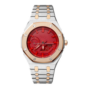 Luxe Chêne Ga2100 Bracelet Deux Tons Métal Lunette Pièces Montre Mod Kit Boîtier En Acier Inoxydable <span class=keywords><strong>G</strong></span> Ga2110 Choc - Product Image 2