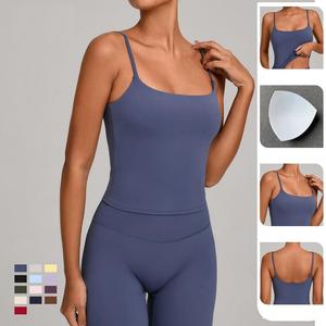 Haut de sport Yoke pour femme, tenue de yoga à séchage rapide, coupe ajustée, pour la course, la gym et le fitness, soutien-gorge de sport pour femme - Product Image 1