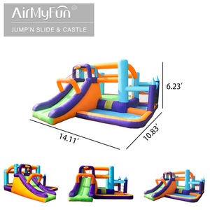 Maison gonflable Airmyfun en PVC avec toboggan Maison gonflable avec souffleur <span class=keywords><strong>Grand</strong></span> château gonflable pour enfants - Product Image 4