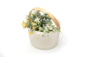<span class=keywords><strong>DSH</strong></span>-cestas de malla redondas con mango de madera para cocina, cesta de almacenamiento para fruta - Product Image 5