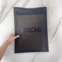 Sacs d'emballage pour vêtements avec logo imprimé personnalisé, fermeture éclair coulissante, pour t-shirts et sous-vêtements, sacs en plastique mat givré
