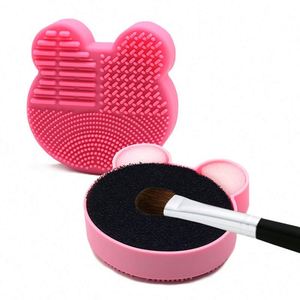 Caja de Limpieza para Brochas de Maquillaje, Esponja y Tapete Limpiador de Brochas 2 en 1 - Product Image 3