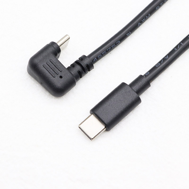 USB Type C Cable U Shape 180 Degree Angle USB C Data Sync Charging Cord