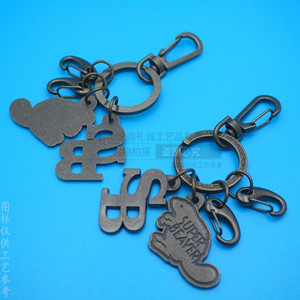Llavero de aleación de zinc Super Beaver, llavero de bronce de forma irregular, resistente, para regalo - Product Image 3