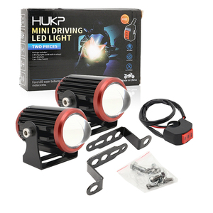 Phares LED pour moto ADT, ampoules de phare, projecteurs automobiles, lentilles de projecteur, double couleur, feux antibrouillard, faisceau haut et bas - Product Image 1