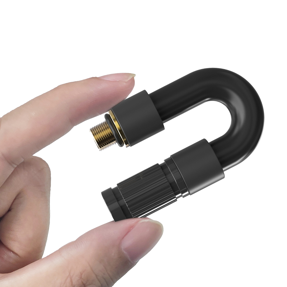 Adjustable Mini Bicycle Air Pump FV AV Road Bike MTB Nozzle Hose Inflator Adapter Replacement Tube Extension for Tire Inflation