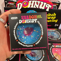 Jouet Squishy Donut en Gros, Style Glaçage Changeant, à Remontée Lente, Anti-Stress, Figurine à Presser, Unisexe, 14 Ans et plus