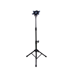 IP-01 Foldable Adjustable Portable Stable Floor Support 360 Rotating <b>Tablet</b> <b>Stand</b> with Carrying Bag (Metal & Rubber) - Product Image 1