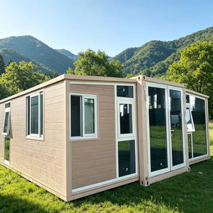 Villa Prefabricada de Estructura de Acero Moderna y de Lujo de 40 Pies x 20 Pies, 2-5 Dormitorios, Plegable, Expandible, de Ensamblaje Rápido, con Energía Solar, Gimnasio y Baño - Product Image 1