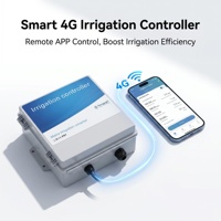 Pengontrol Irigasi WiFi 4G Mini YONGAGRI 4/8/16/32 Zona, Pengaturan Waktu Jarak Jauh untuk Irigasi & Pemupukan Tetes