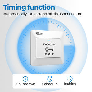 Interrupteur de sortie de porte intelligent Samtrul, bouton poussoir WiFi, télécommande, panneau d'accès pour bureau, supermarché - Product Image 5