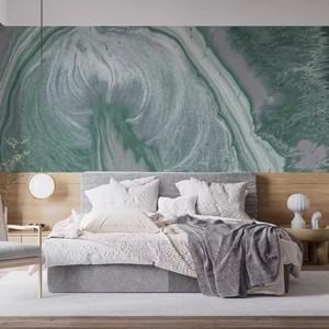 <span class=keywords><strong>Papier</strong></span> <span class=keywords><strong>peint</strong></span> mural <span class=keywords><strong>Art</strong></span> déco en marbre <span class=keywords><strong>vert</strong></span>, texture tourbillonnante, <span class=keywords><strong>art</strong></span> fluide, pour chambre à coucher, salon, décoration personnalisée pour la maison - Product Image 1