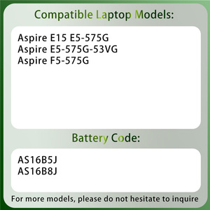 Baterai Laptop AS16B5J AS16B8J Berkualitas Tinggi untuk Acer Aspire E15 E5-575 E5-575G E5-575G-53VG F5-573G F5-53VG - Product Image 2