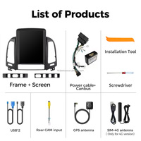 Radio para Auto Android 13, Pantalla IPS 1280*720, Car-play, 8 Núcleos, 4G LTE, Navegador, Compatible con HYUNDAI SANTA FE 2 2006-2012