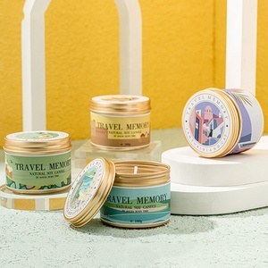 เทียนหอมใช้ในบ้านงานปาร์ตี้วันขอบคุณพระเจ้าทำจากอลูมิเนียมเคลือบอโรม่า100กรัมเทียนหอมหอม - Product Image 2