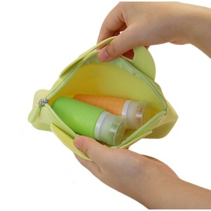 Portable Silicone Organizer Bag <b>Mini</b> Cosmetic Bag Holds <b>Lipsticks</b> Zipper Pouch Small Makeup Bag - Product Image 4
