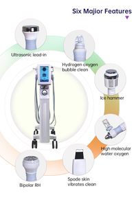 2026 Popular Six-in-One Oxygen Jet Microdermabrasion Beauty Salon Cleaning Moisturizing Skin Management Device <b>UK</b> <b>Plug</b> - Product Image 2