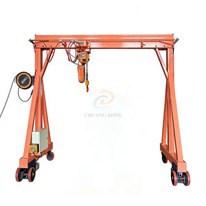 เครนโครงเหล็กขนาดเล็กแบบเคลื่อนย้ายได้ หมุนได้ 360 องศา สำหรับใช้งานภายในและภายนอกอาคาร รับน้ำหนัก 0.5 ถึง 5 ตัน พร้อมรอกไฟฟ้าสำหรับขาย - Product Image 2