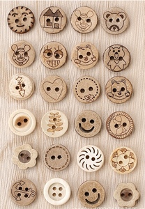 High Quality Eco-friendly <strong>Coconut</strong> <strong>Shell</strong> <strong>Buttons</strong> 2Holes/4Holes Natural Plastic Shank Style for Garments Logo Bead Decoration - Product Image 5