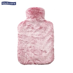 Bouteille d'eau chaude en caoutchouc, 2000 ml, logo personnalisé, portable, couverture en peluche anti-fuite - Product Image 5