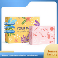 Boîte pliable colorée pour lunettes, personnalisée, extra-résistante, avec estampage à chaud double face, en carton ondulé