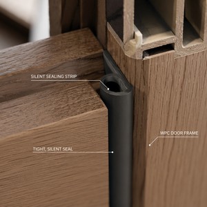 Pintu Interior WPC Tahan Air Motif Kayu untuk Kamar Mandi dan Kamar Tidur - Product Image 4