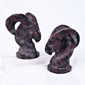 Calaveras <span class=keywords><strong>de</strong></span> granate personalizadas <span class=keywords><strong>de</strong></span> alta calidad, artesanías <span class=keywords><strong>de</strong></span> cristal talladas a mano, calaveras <span class=keywords><strong>de</strong></span> <span class=keywords><strong>cabra</strong></span> granate para decoración del hogar - Product Image 3