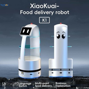 Robot Humanoide Inteligente para Entrega <span class=keywords><strong>de</strong></span> Alimentos en Venta, Robot <span class=keywords><strong>Camarero</strong></span> para Cafetería y Restaurante - Product Image 2