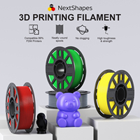 Filament d'imprimante 3D Nextshapes 1,75 mm 1 kg, filaments pour imprimante 3D standard PLA avec bobine en plastique monobloc
