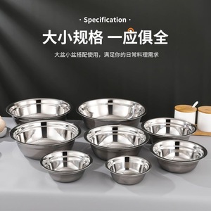 Juego de Tazones Apilables de Acero Inoxidable de Grado Alimenticio Multiusos para el Hogar - Product Image 3