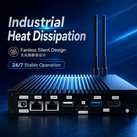 Mini PC Tanpa Kipas Intel Quad Core 4K 60Hz DDR4 RAM RS232 SSD Untuk Bisnis Windows 10/11/Linux