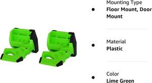 Tope de puerta definitivo, verde lima, paquete de dos - Product Image 2